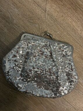 Apt 9 Silver Sequin Clutch